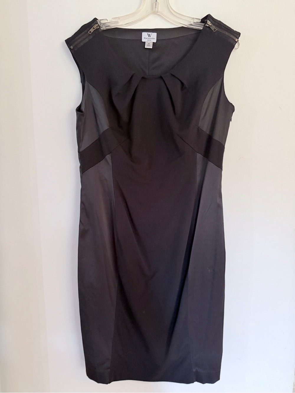 Worthington Stretch Black Sleeveless Dress 10 M Medium